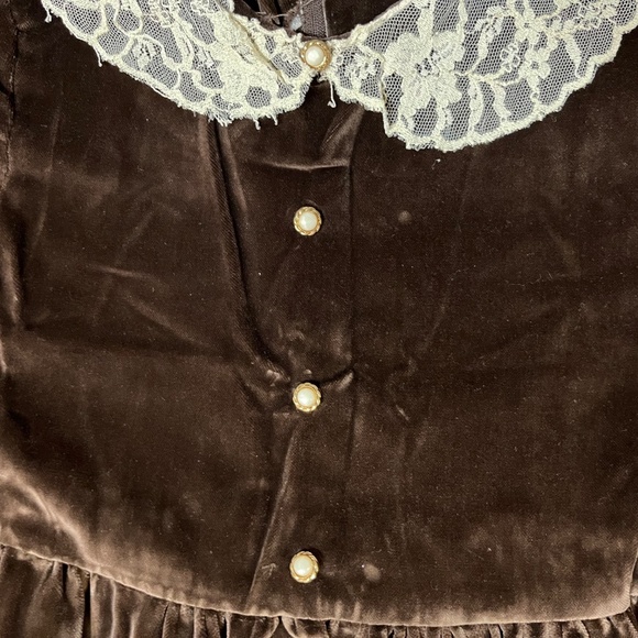 Vintage Velvet floor length dress - Picture 3 of 4